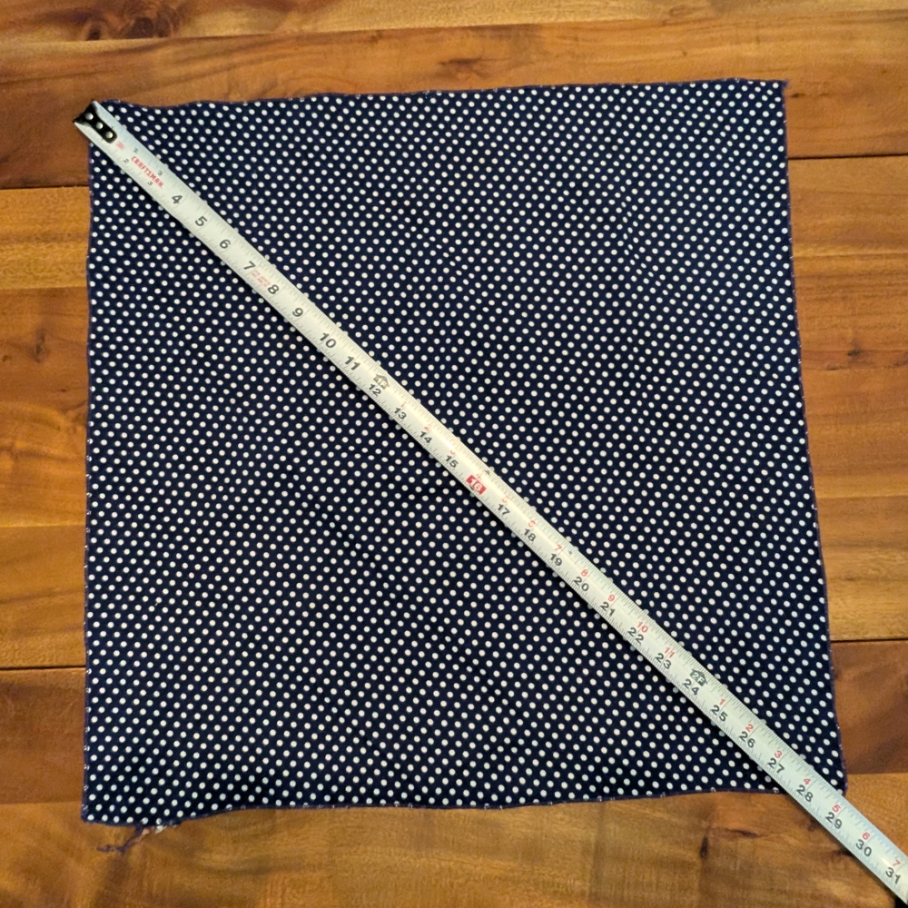 Navy Blue Polka Dot Scarf